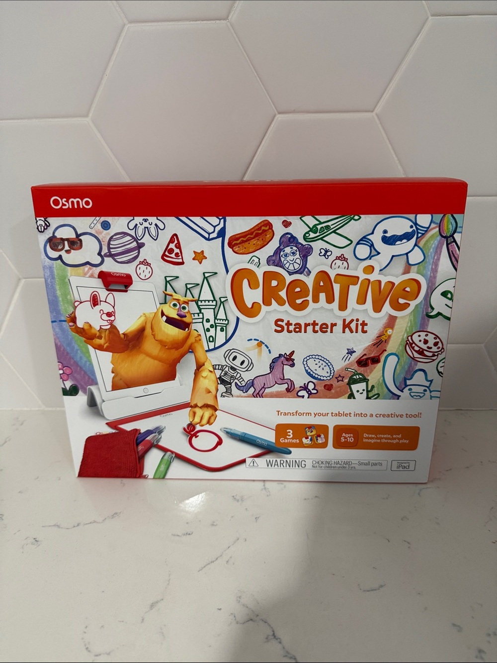 Osmo Creative Starter Kit for Kids - White and Red
